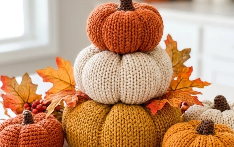 Fall Crochet Centerpiece Free Pattern and Video Tutorial - Winding Road Crochet