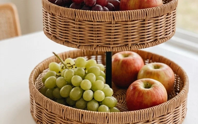 Cheap and Easy DIY Pottery Barn Inspired Basket Tray Tutorial